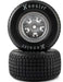 Hoosier Tires, Medium, Mounted, Satin Aluminum, Left/Right (2): 22S DLM