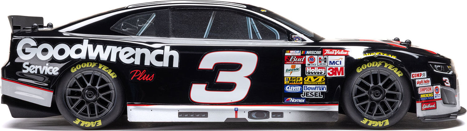 1/12 NASCAR RC Racecar RCR No. 3 GM Goodwrench Chevrolet ZL1 2S AWD RTR Brushed On-Road (Battery & Charger Included), Black