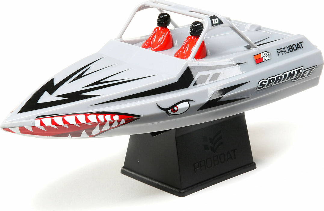 Sprintjet 9" Self-Righting Deep-V Jet Boat Brushed RTR, Silver
