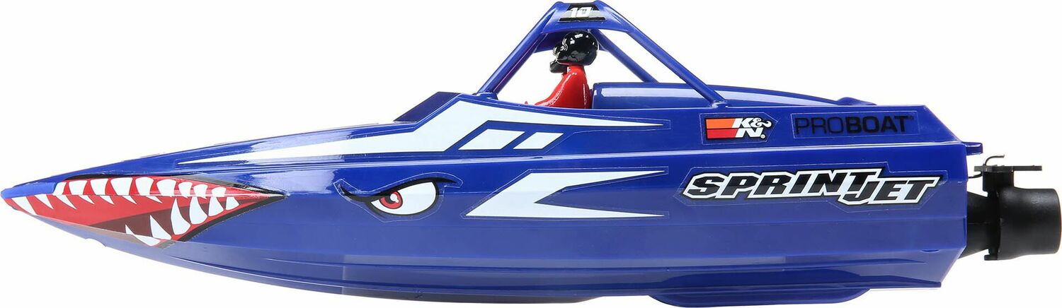Sprintjet 9" Self-Righting Deep-V Jet Boat Brushed RTR, Blue