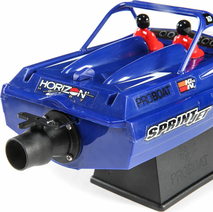 Sprintjet 9" Self-Righting Deep-V Jet Boat Brushed RTR, Blue