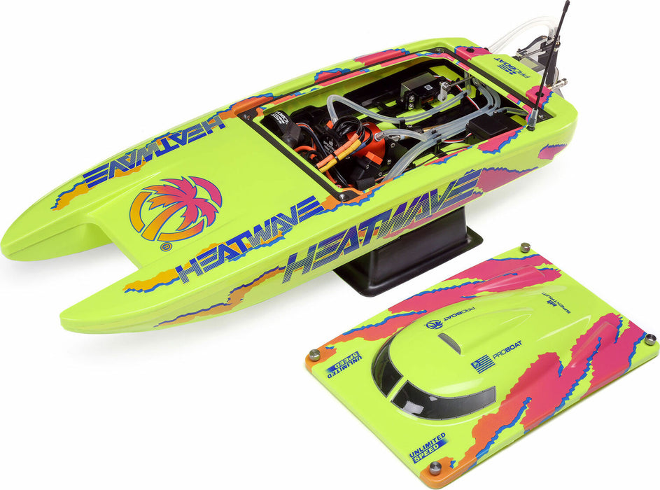 Blackjack 24" V2 Catamaran RC Boat Brushless: RTR, Heat Wave Visual