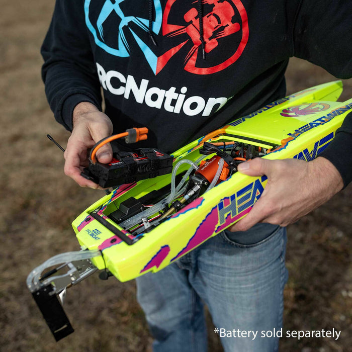 Blackjack 24" V2 Catamaran RC Boat Brushless: RTR, Heat Wave Visual