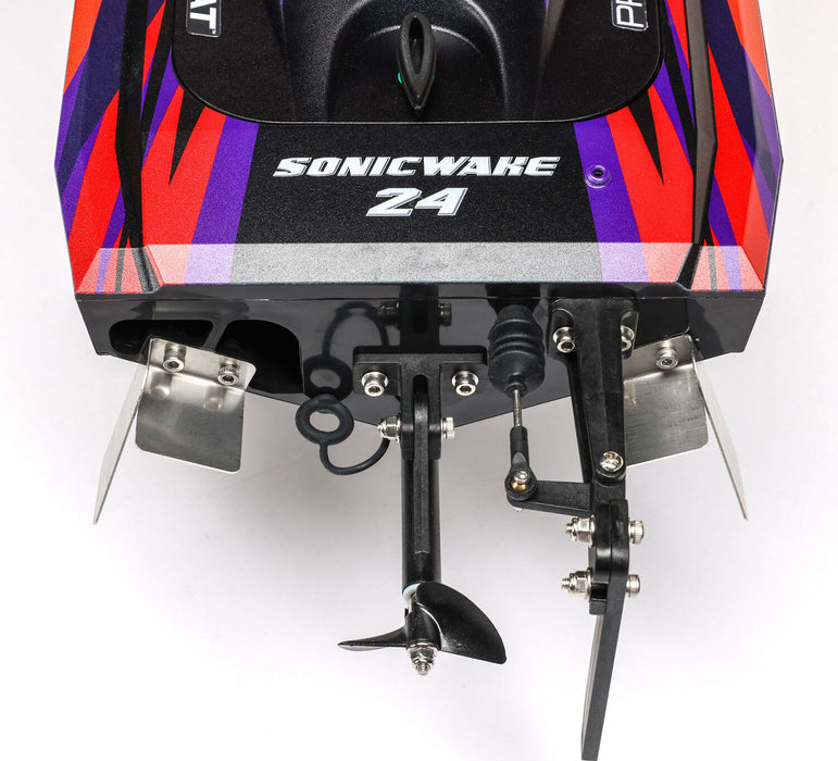 Sonicwake 24" Self-Righting Brushless Deep-V RTR (Battery & Charger Included), Red