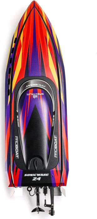 Sonicwake 24" Self-Righting Brushless Deep-V RTR (Battery & Charger Included), Red