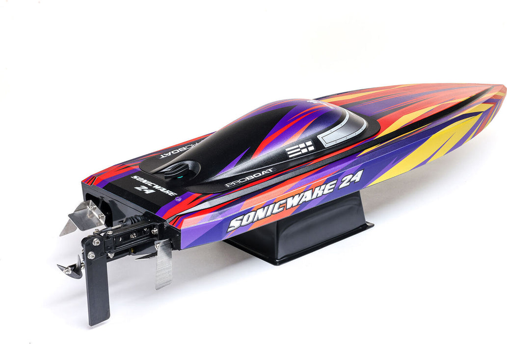 Sonicwake 24" Self-Righting Brushless Deep-V RTR (Battery & Charger Included), Red
