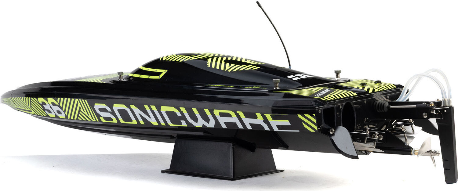 Sonicwake 36" V3 Self-Righting V-Hull Boat RTR, Black