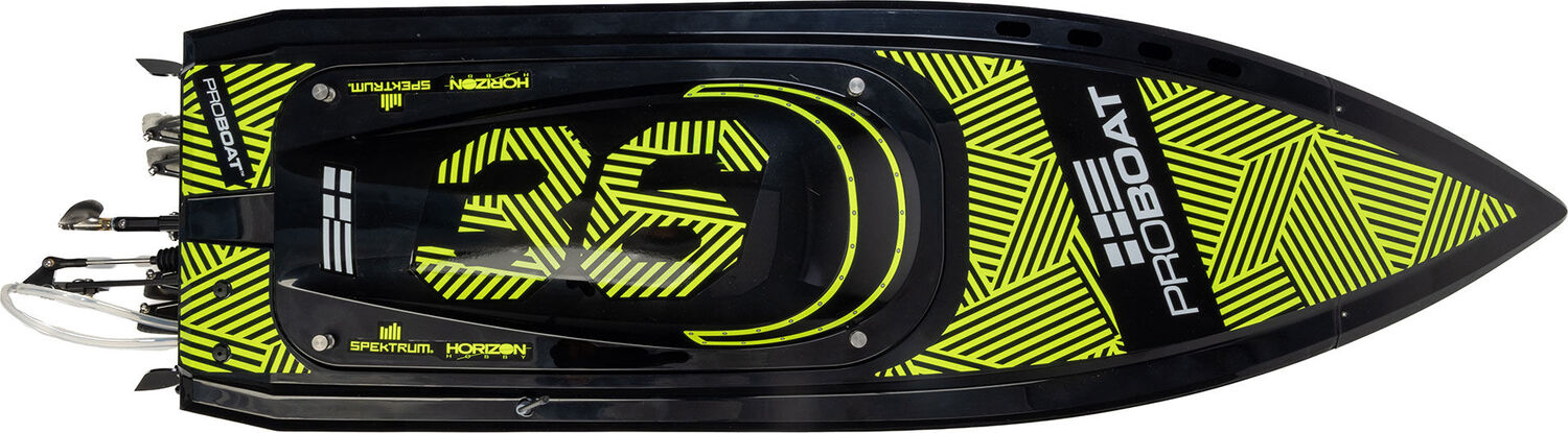 Sonicwake 36" V3 Self-Righting V-Hull Boat RTR, Black
