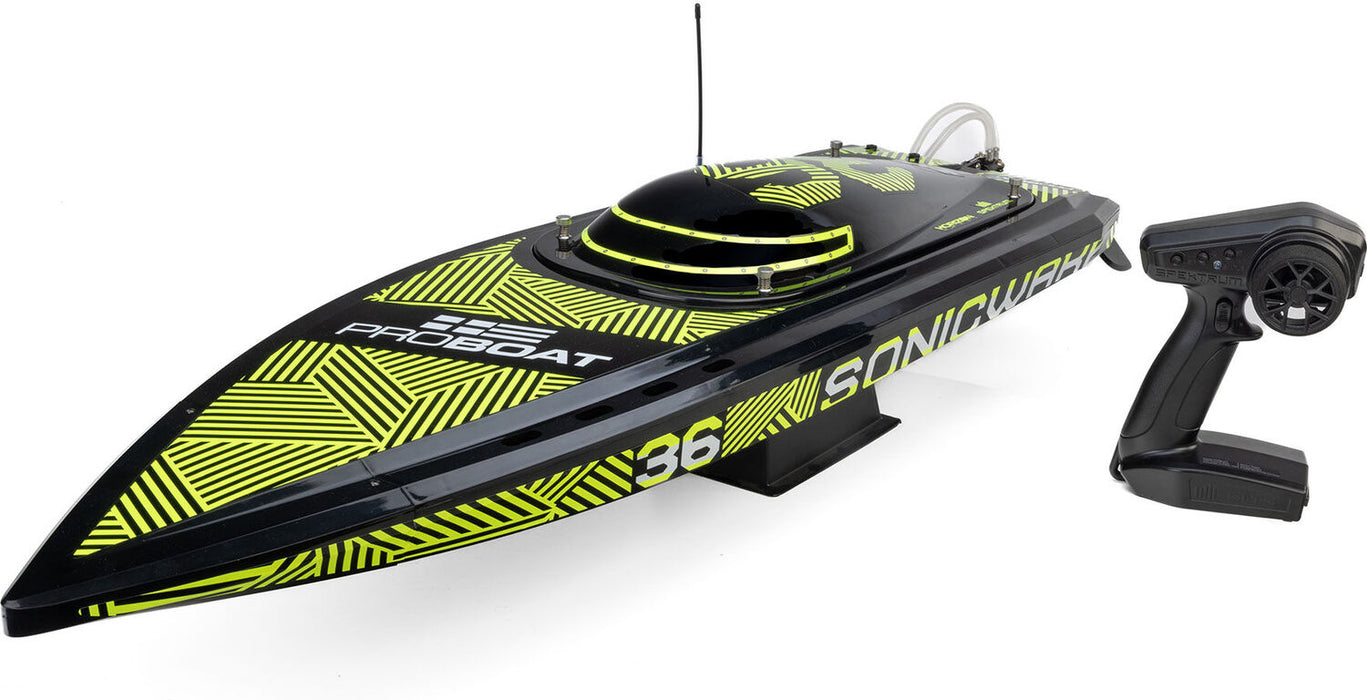 Sonicwake 36" V3 Self-Righting V-Hull Boat RTR, Black