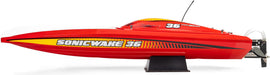 Sonicwake 36" V3 Self-Righting V-Hull Boat RTR, Red