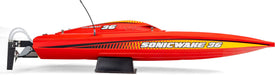 Sonicwake 36" V3 Self-Righting V-Hull Boat RTR, Red