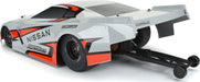 1/10 Nissan GT-R R35 Pro Mod Tough-Color Gray Body: Drag Car
