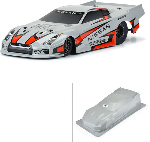 1/10 Nissan GT-R R35 Pro Mod Tough-Color Gray Body: Drag Car
