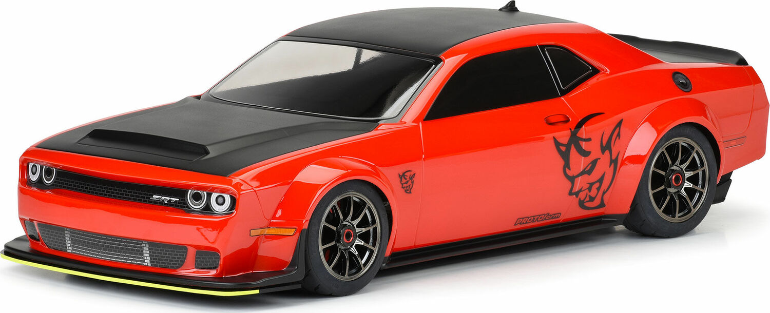1/7 Dodge Challenger SRT Demon Clear Body: ARRMA Infraction 6S