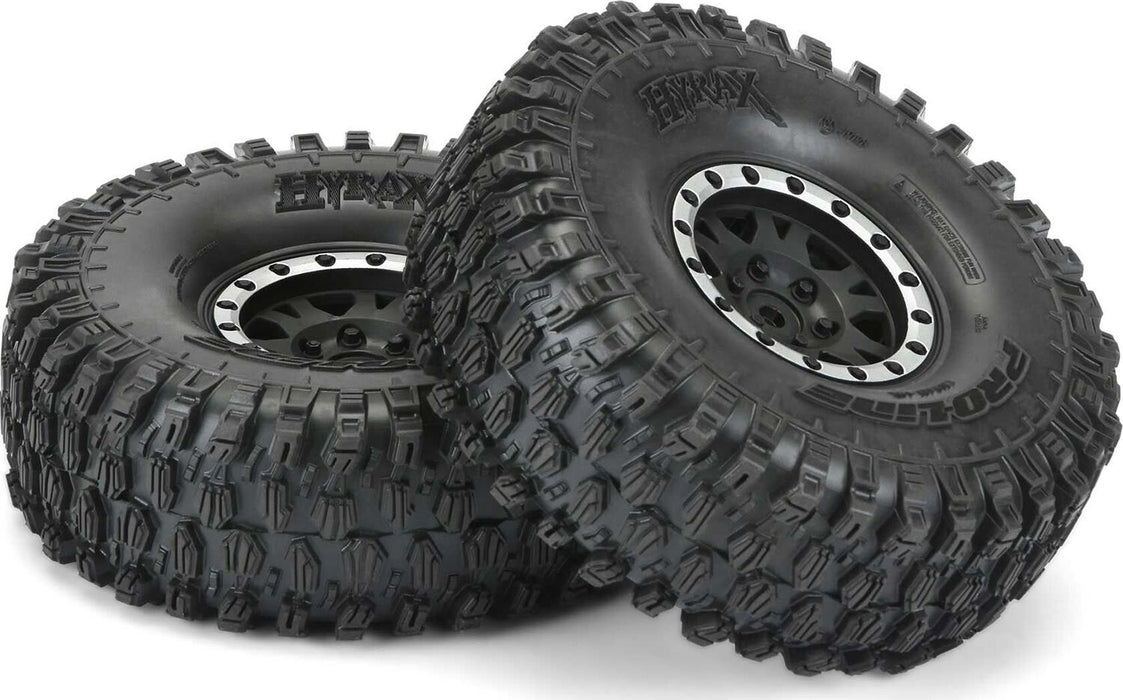 1/10 Hyrax Predator F/R 1.9" Mounted 12mm Blk/Slvr Impulse (2)