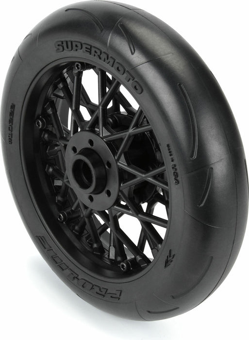 1/4 Supermoto S3 Motorcycle Front Tire MTD Black (1): PROMOTO-MX