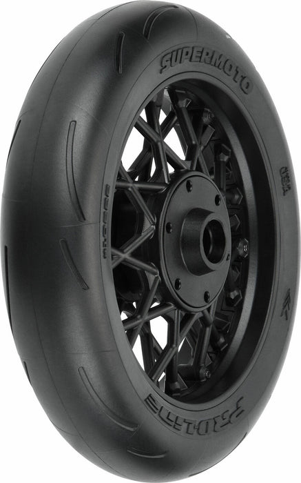 1/4 Supermoto S3 Motorcycle Front Tire MTD Black (1): PROMOTO-MX