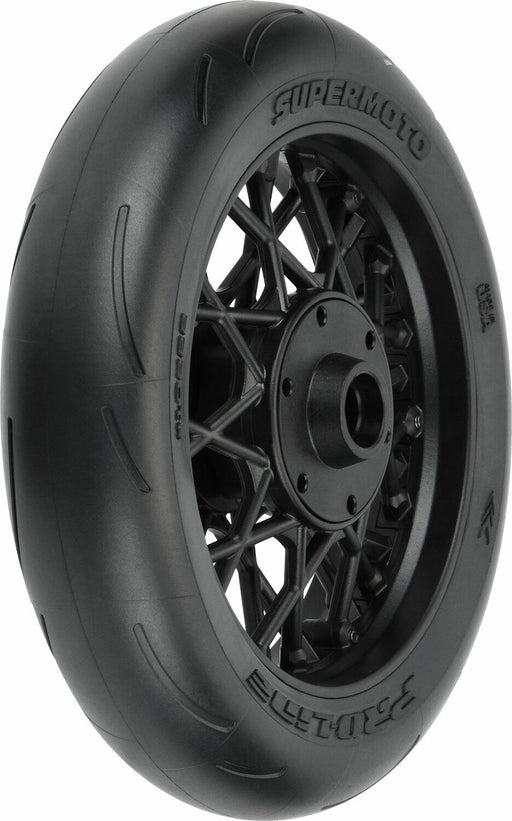 1/4 Supermoto S3 Motorcycle Front Tire MTD Black (1): PROMOTO-MX