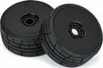 1/8 Menace HP BELTED Speed Run F/R Tires Mounted 17mm Black (2)