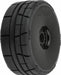 1/8 Menace HP BELTED Speed Run F/R Tires Mounted 17mm Black (2)