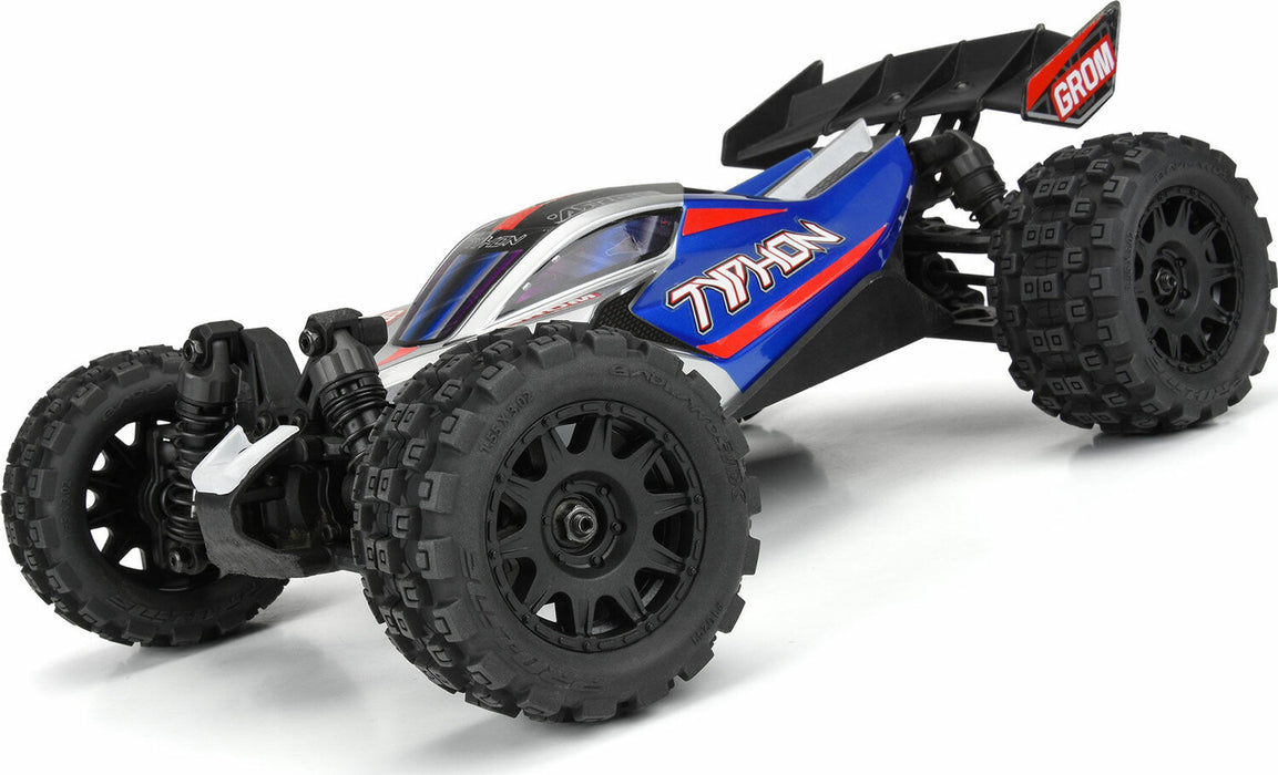 1/18 Badlands MX 1.85" F/R MTD 12mm Black Raid: Granite GROM