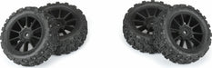 Badlands MX 1.9" Buggy Tires MTD Mach-10 Black Wheels: Typhon GROM