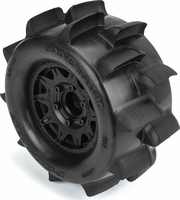 1/10 Sand Paw HP BELTED F/R 2.8" MT Tires MTD 12/14mm Black Raid (2)