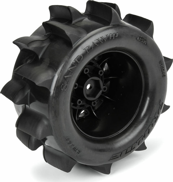 1/10 Sand Paw HP BELTED F/R 2.8" MT Tires MTD 12/14mm Black Raid (2)