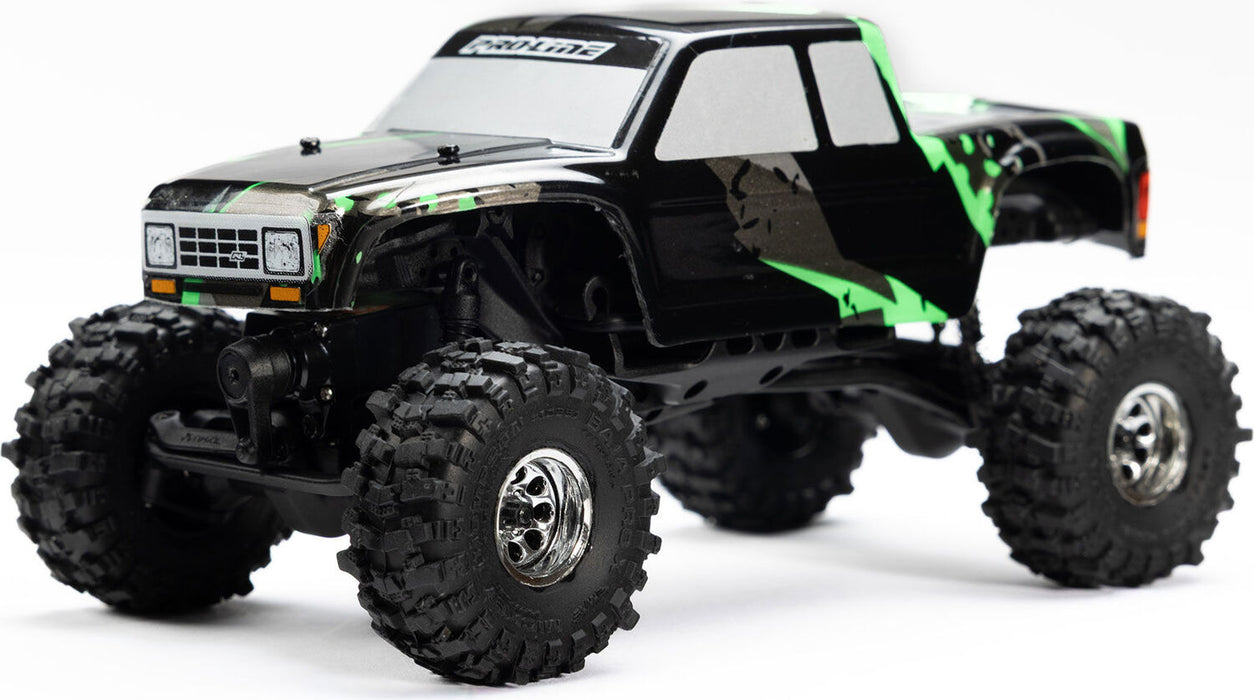 1/30 Baja Pro X Front/Rear Mounted Chrome Beast Tires (4): Axial SCX30