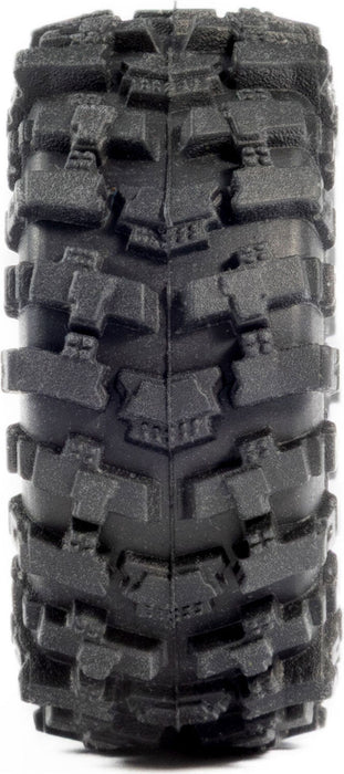 1/30 Baja Pro X Front/Rear Mounted Chrome Beast Tires (4): Axial SCX30
