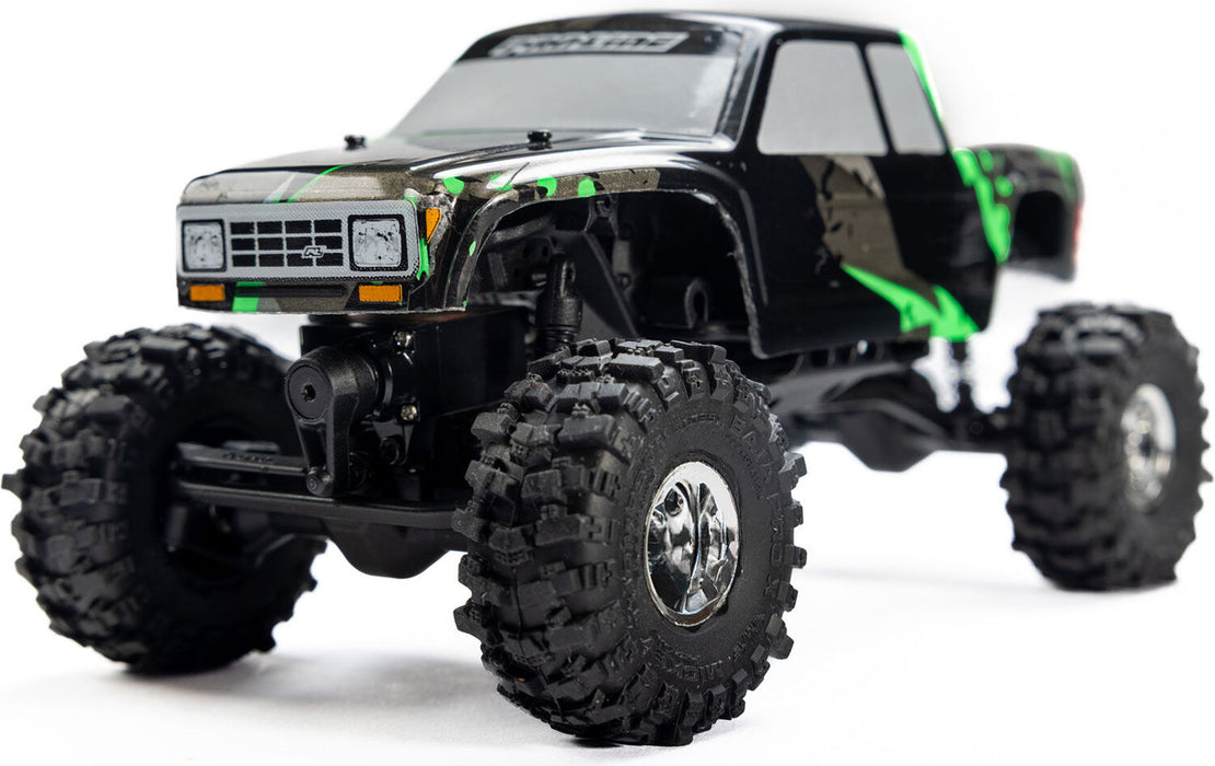 1/30 Baja Pro X Front/Rear Mounted Chrome Beast Tires (4): Axial SCX30