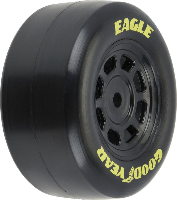 1/12 Goodyear Eagle Truck/Retro Tire F/R MTD Blk Wheels (4): NASCAR