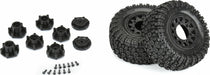 1/10 Aztek M2 F/R 2.2"/3.0" SC MTD 12mm & 14mm Black Raid Wheels (2)