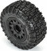 1/10 Aztek M2 F/R 2.2"/3.0" SC MTD 12mm & 14mm Black Raid Wheels (2)