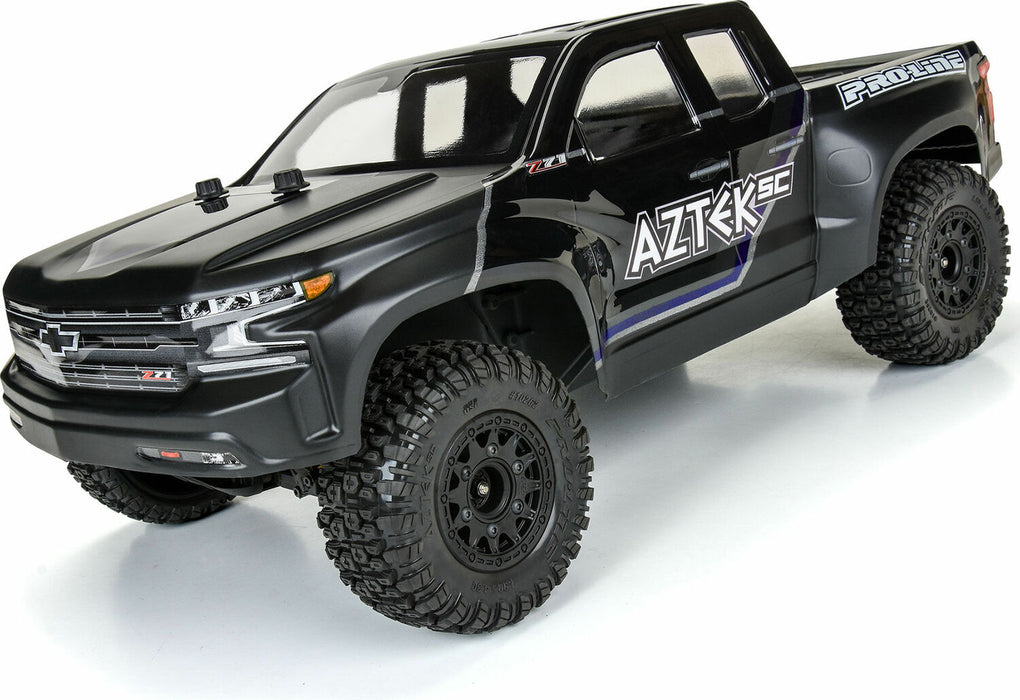 1/10 Aztek M2 F/R 2.2"/3.0" SC MTD 12mm & 14mm Black Raid Wheels (2)