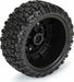1/10 Aztek M2 F/R 2.2"/3.0" SC MTD 12mm & 14mm Black Raid Wheels (2)
