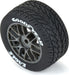 1/12 Goodyear Eagle Wet Tire F/R MTD Gray Wheels (4): Losi NASCAR