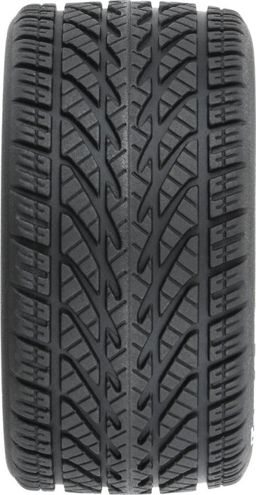 1/12 Goodyear Eagle Wet Tire F/R MTD Gray Wheels (4): Losi NASCAR
