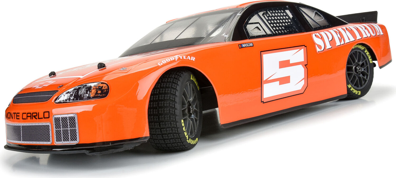 1/12 Goodyear Eagle Dirt Tire F/R MTD Gray Wheels (4): Losi NASCAR