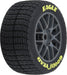 1/12 Goodyear Eagle Dirt Tire F/R MTD Gray Wheels (4): Losi NASCAR