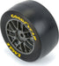 1/12 Goodyear Eagle Soft Tire F/R MTD Gray Wheels (4): Losi NASCAR