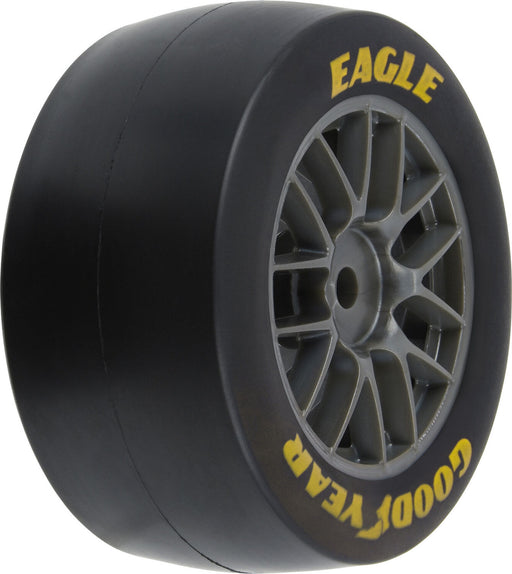 1/12 Goodyear Eagle Soft Tire F/R MTD Gray Wheels (4): Losi NASCAR
