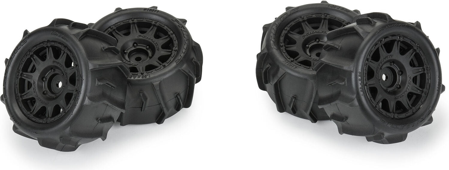 1/18 Dumont F/R Tires MTD 12mm Black Raid (4): Granite GROM