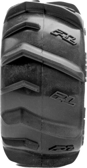 1/16 Dumont F/R MT Tires Black Split Six (2): ARRMA MINI KRATON