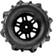 1/16 Dumont F/R MT Tires Black Split Six (2): ARRMA MINI KRATON