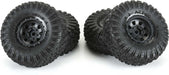 1/30 Aztek Front/Rear Mounted Black Clobber (4) for Axial SCX30