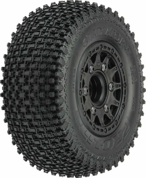 1/10 Gladiator M3 Front/Rear 2.2"/3.0" SC Mounted 12mm Blk Raid (2)