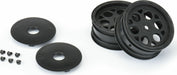 1/10 Showtime Front 2.2" 12mm Sprint Car Wheels (2) Black