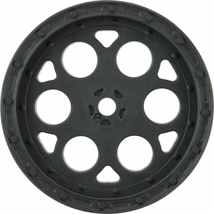1/10 Showtime Front 2.2" 12mm Sprint Car Wheels (2) Black