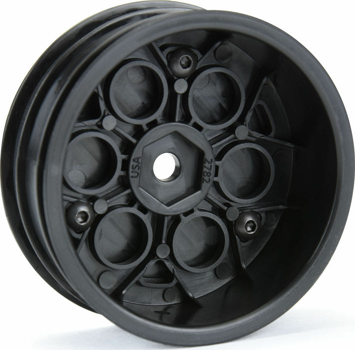 1/10 Showtime Front 2.2" 12mm Sprint Car Wheels (2) Black